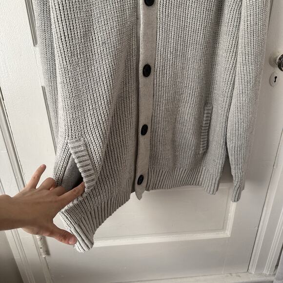 XRay Mens Button Front Cardigan Sweater Collared 6XL Gray Knit Classic NWOT - Picture 8 of 17